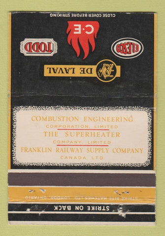 Matchbook Cover - Franklin Railroad Supply Canada 40 Strike
