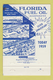 Matchbook Cover - Florida Fuel Oil 1959 Miami FL 40 Strike