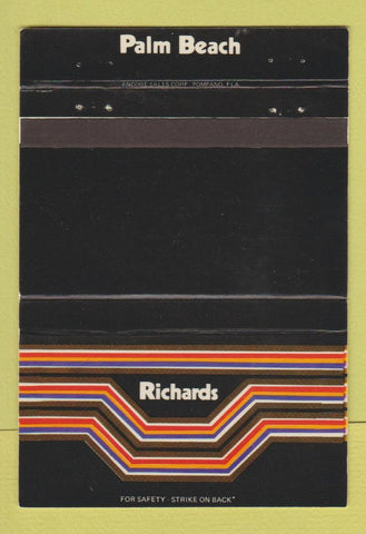 Matchbook Cover - Richards Palm Beach FL 40 Strike
