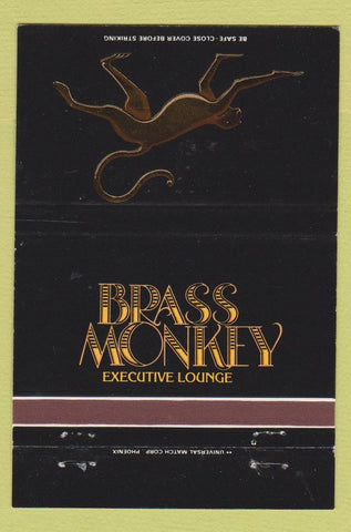 Matchbook Cover - Brass Monkey Sheraton Phoenix AZ 40 Strike