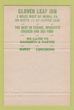 Matchbook Cover - Clover Leaf Inn Media PA 40 Strike