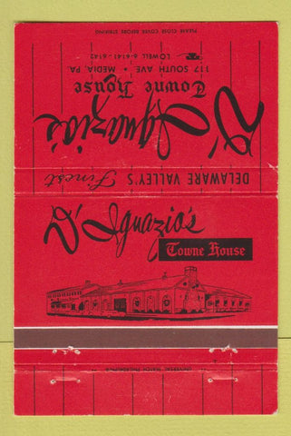 Matchbook Cover - D Ignazio's Towne House Media PA 40 Strike