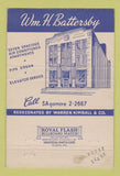 Matchbook Cover - WM Battersby Funeral Home Philadelphia PA WEAR 40 Strike