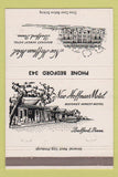 Matchbook Cover - New Hoffman Hotel Bedford PA 40 Strike