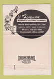 Matchbook Cover - Ferguson Moving Storage Cincinnati OH 40 Strike
