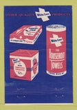 Matchbook Cover - White Cross Toilet Paper Bath Tissue WEAR 40 Strike