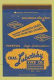 Matchbook Cover - Chas Lubotsky Goodyear Tires Milwaukee WI 40 Strike