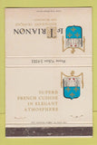 Matchbook Cover Le Trianon French Restaurant San Francisco CA WEAR 40 Strike #1