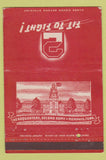Matchbook Cover - Headquarters Second Army Memphis TN 40 Strike