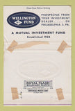 Matchbook Cover - Wellington Fund Philadelphia PA WORN 40 Strike