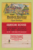 Matchbook Cover - Sansom House Philadelphia PA lobster WEAR 40 Strike