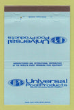 Matchbook Cover - Universal Pool Products Dallas Honolulu Miami 40 Strike