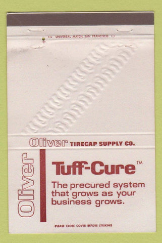 Matchbook Cover - Oliver Tire Cap Supply Oakland CA Flemington NJ 40 Strike