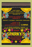 Matchbook Cover - Sparky's Liquor Virgin Islands St Thomas 40 Strike