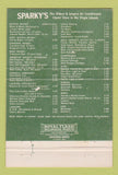 Matchbook Cover - Sparky's Liquor Virgin Islands St Thomas 40 Strike