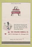 Matchbook Cover - Van Straaten Chemical Chicago IL Vantrol 40 Strike