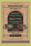 Matchbook Cover - Colony House Restaurant Wilmington DE 40 Strike