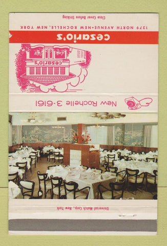 Matchbook Cover - Cesario's New Rochelle NY 40 Strike