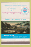 Matchbook Cover - Geico Insurance Financing Washington DC 40 Strike