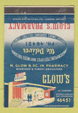 Matchbook Cover - Clow's Pharmacy Winnipeg MB 40 Strike