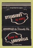 Matchbook Cover - Louisville KY Tourism 40 Strike