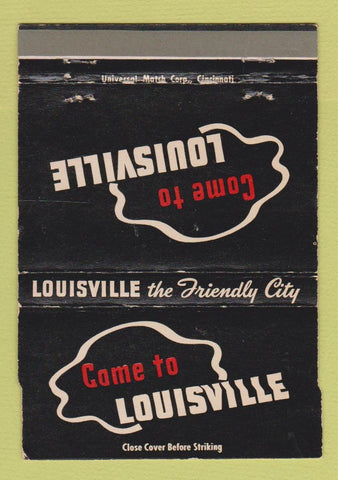 Matchbook Cover - Louisville KY Tourism 40 Strike