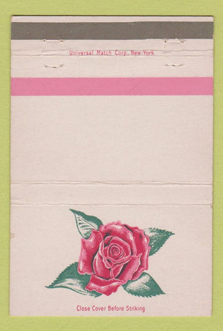 Matchbook Cover - Universal Match Rose 40 Strike