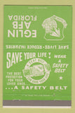 Matchbook Cover - Eglin Air Force Base Snack Truck FL 40 Strike