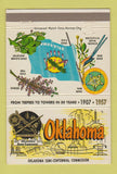 Matchbook Cover - Oklahoma OK 1957 Semi Centennial 40 Strike