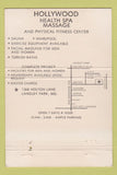 Matchbook Cover - Hollywood Health Spa girlie Langley Park MD massage 40 Strike