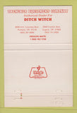 Matchbook Cover - Ditch Witch Trench Equipment Portland Eugene OR 40 Strike