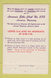 Matchbook Cover - Elks Lodge Laramie WY 40 Strike