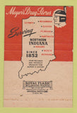 Matchbook Cover - Fort Wayne IN Meyer's Drug Stores Indian 40 Strike