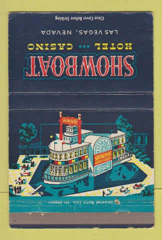 Matchbook Cover - Showboat Hotel Casino Las Vegas NV 40 Strike