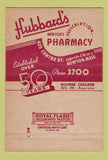 Matchbook Cover - Hubbard's Pharmacy Newton MA 40 Strike