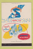 Matchbook Cover - Strategic Air Command SAC No Accidents 40 Strike