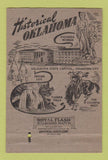 Matchbook Cover - Oklahoma Tourism cowboy Pioneer girlie OK 40 Strike