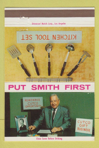 Matchbook Cover - Cutco Knifes Kitchen Tools 40 Strike