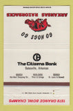 Matchbook Cover - Arkansas Razorbacks Batesville AR 1978 Schedule 40 Strike