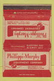 Matchbook Cover - Phillippi Murphy Equipment Minneapolis MN WEAR 40 Strike