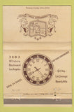 Matchbook Cover - Ollie Hammonds Steak House Beverly Hills CA WEAR 40 Strike