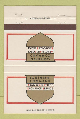 Matchbook Cover - Army Air Force Exchange Southern Command 40 Strike
