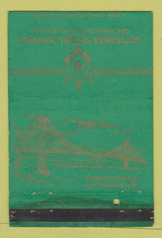 Matchbook Cover - Letterman General Hospital San Francisco CA WEAR 40 Strike