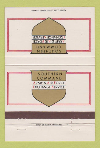 Matchbook Cover - Army Air Force Exchange Southern Command 40 Strike
