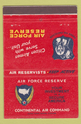 Matchbook Cover - Air Force Reserve 40 Strike