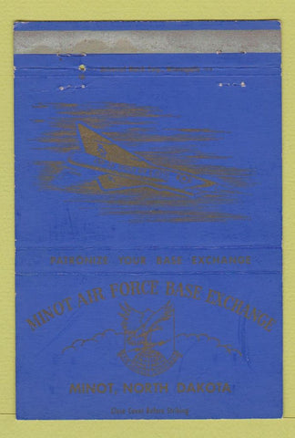 Matchbook Cover - Minot Air Force Base Minot ND WORN 40 Strike