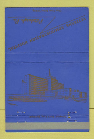 Matchbook Cover - Veterans Administration Hospital Pittsburgh PA 40 Strike