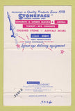 Matchbook Cover - York Stone Supply concrete PA 40 Strike