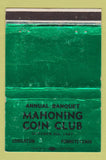 Matchbook Cover - Mahoning Coin Club Lehighton PA 1967 WORN 40 Strike