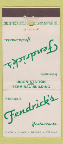 Matchbook Cover - Frederick's Restaurant Indianapolis IN WEAR 30 Stick
